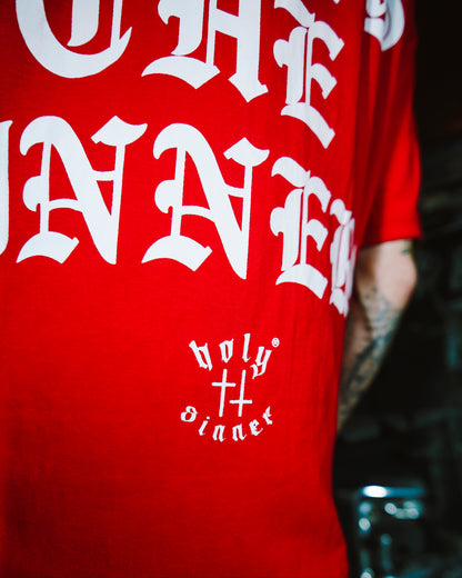 God Bless the Sinners T-Shirt (RED)