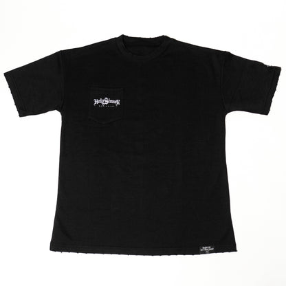 HS WORLDWIDE LOGO T-SHIRT - BLACK