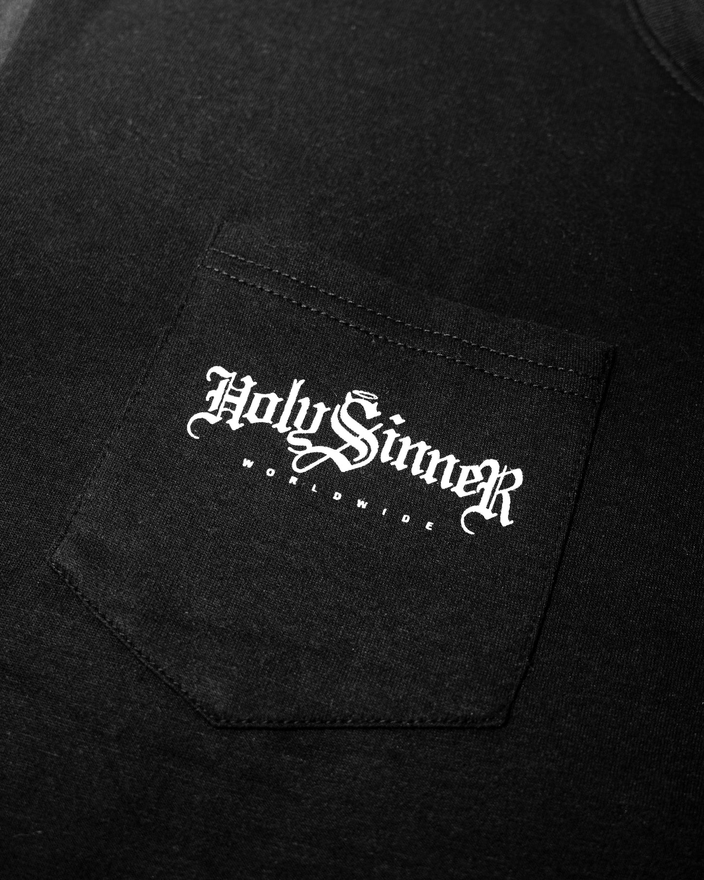 HS WORLDWIDE LOGO T-SHIRT - BLACK