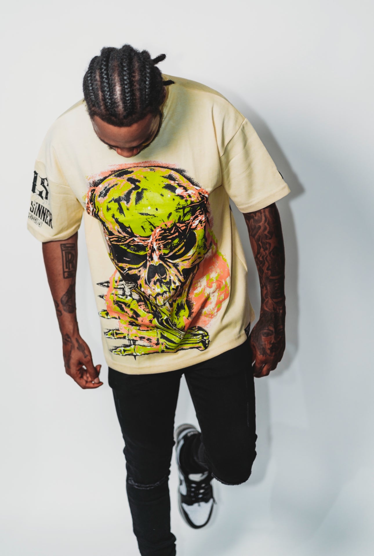 Cranium Skull T-Shirt (Yellow)