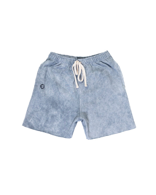 Grey Acid Wash Shorts